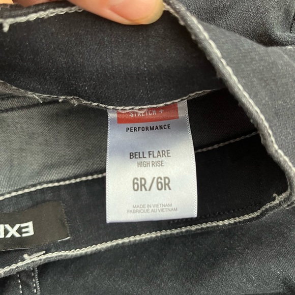 Express front seam light black flare jeans Y2K - Picture 4 of 6